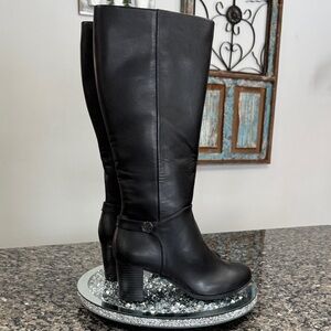 Giani Bernini Black chunky Heeled Boots NEW 10